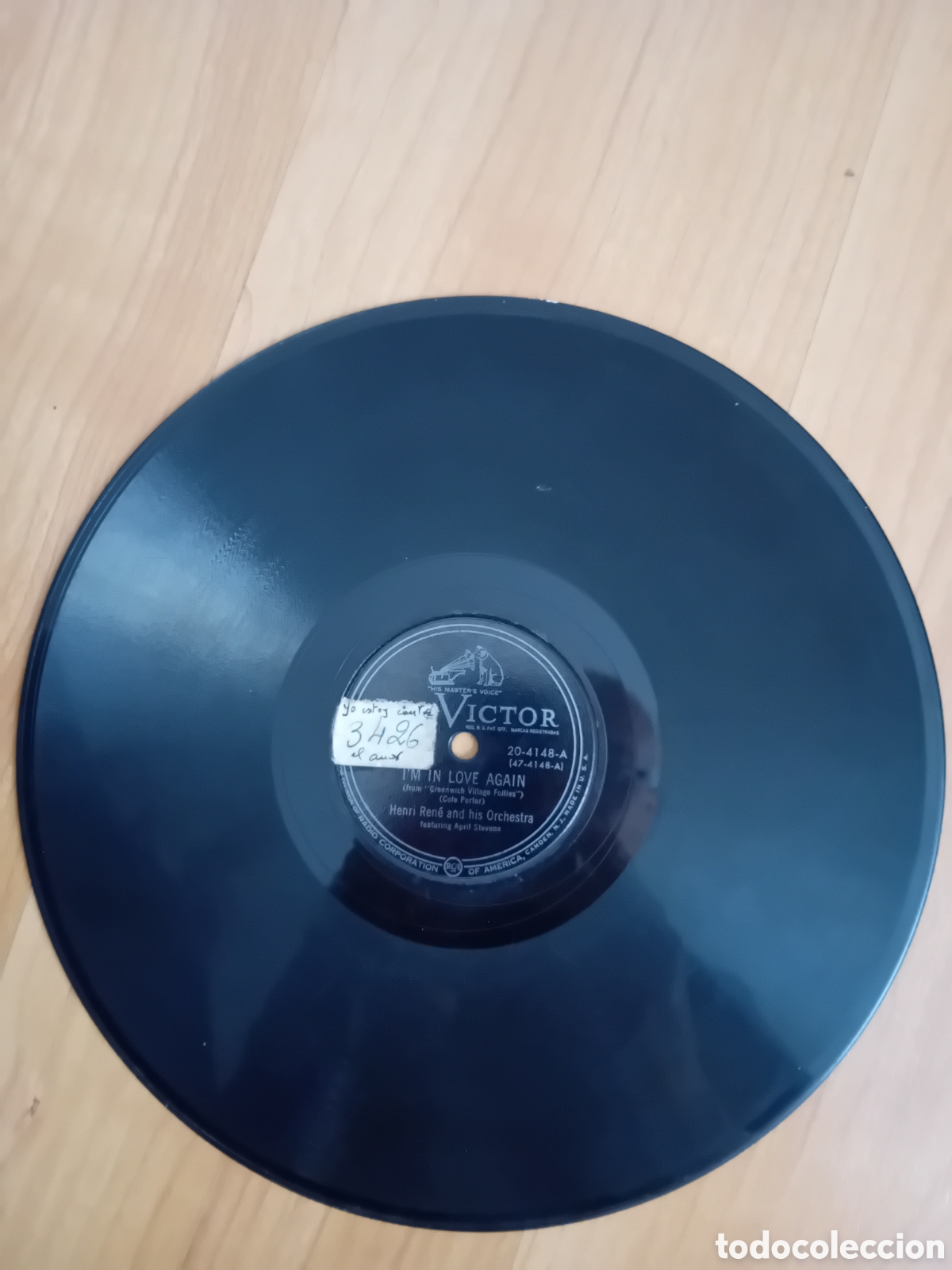 Discos de pizarra: HENRI RENE. IM IN LOVE AGAIN. ROLLER COASTER. VICTOR - Foto 3