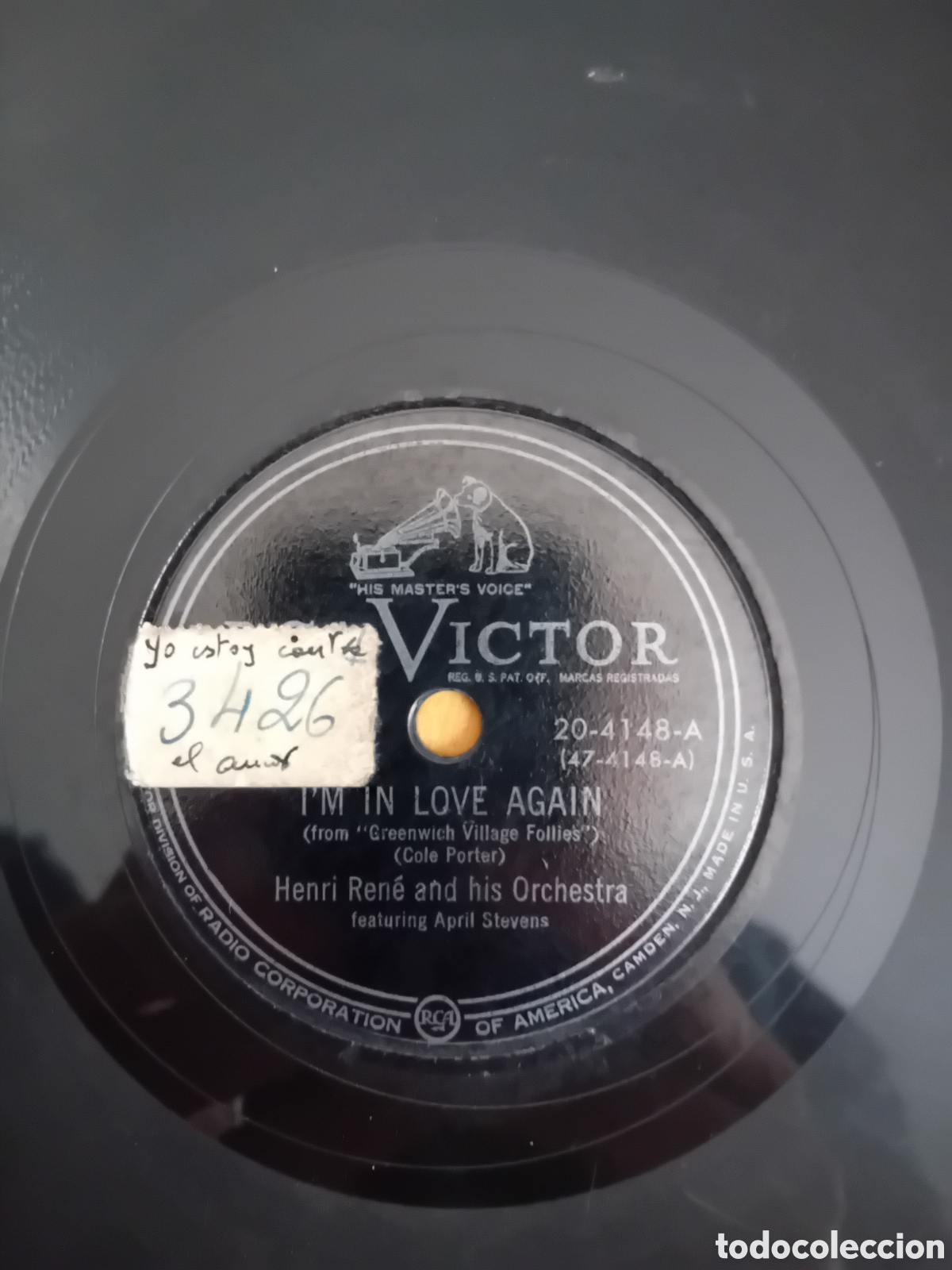 Discos de pizarra: HENRI RENE. IM IN LOVE AGAIN. ROLLER COASTER. VICTOR - Foto 4