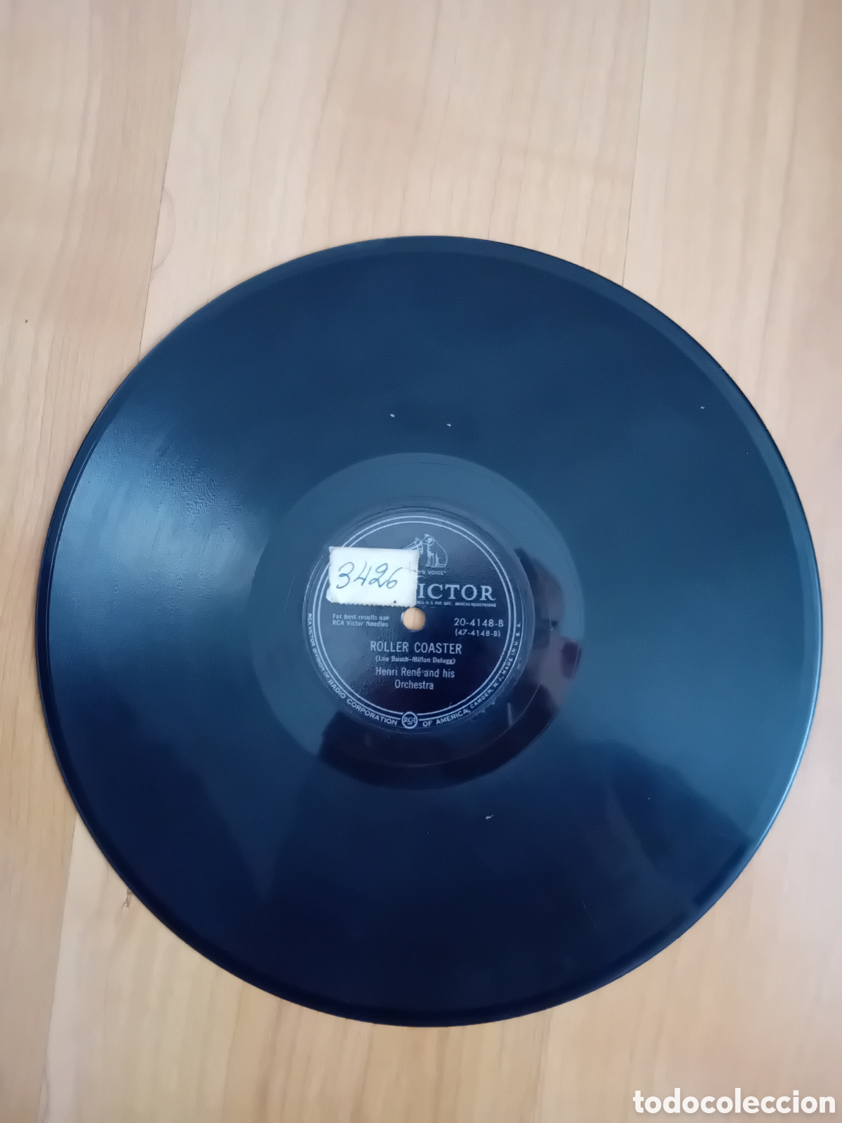 Discos de pizarra: HENRI RENE. IM IN LOVE AGAIN. ROLLER COASTER. VICTOR - Foto 1