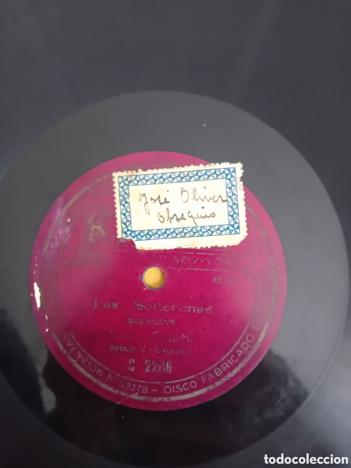 Discos de pizarra: LOS GOBBI Y LOPEZ. RISAS Y LAGRIMAS. LAS SOLTERONAS. REGAL - Foto 2