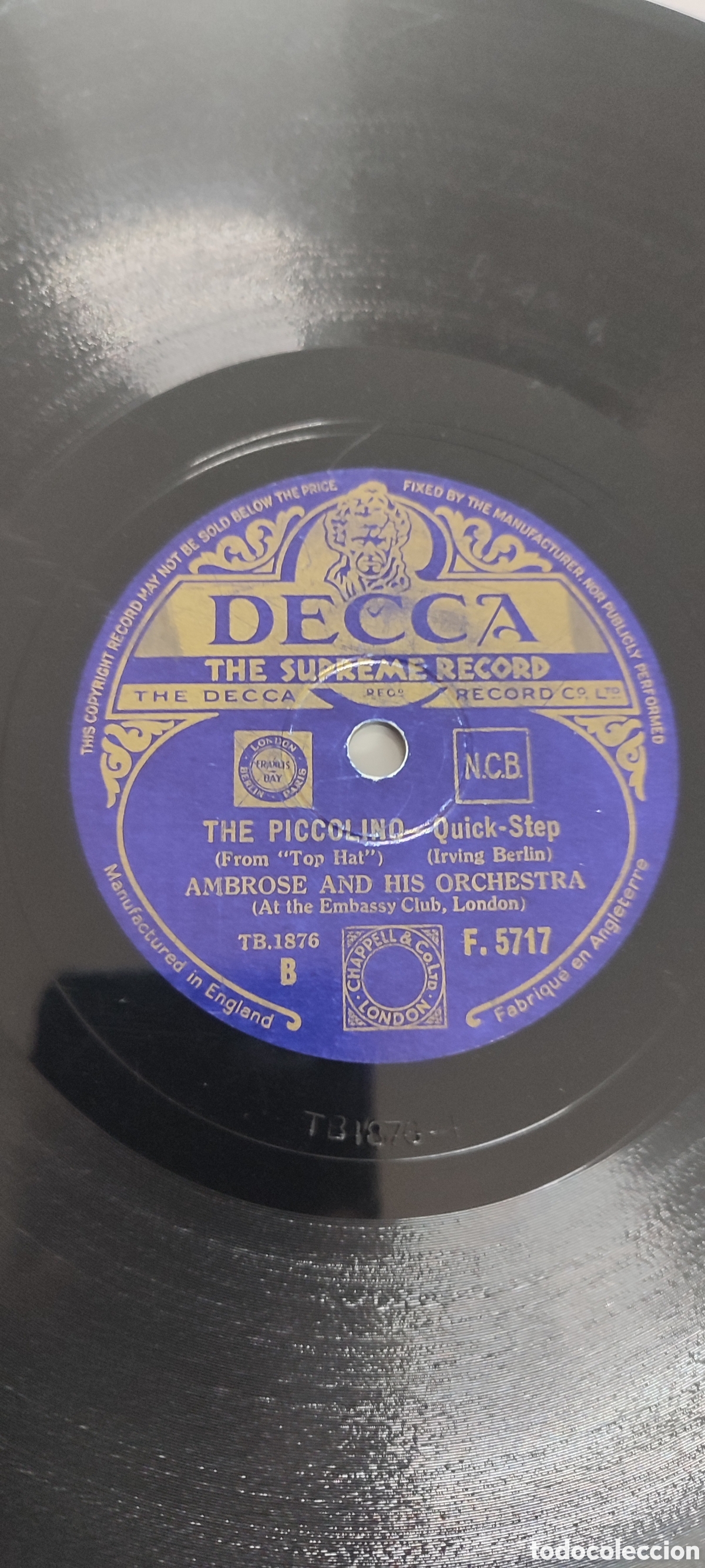 Discos de pizarra: Disco pizarra 78rpm. - Foto 2