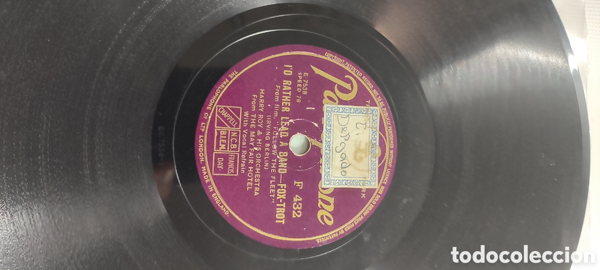 Discos de pizarra: Disco pizarra 78rpm. - Foto 3