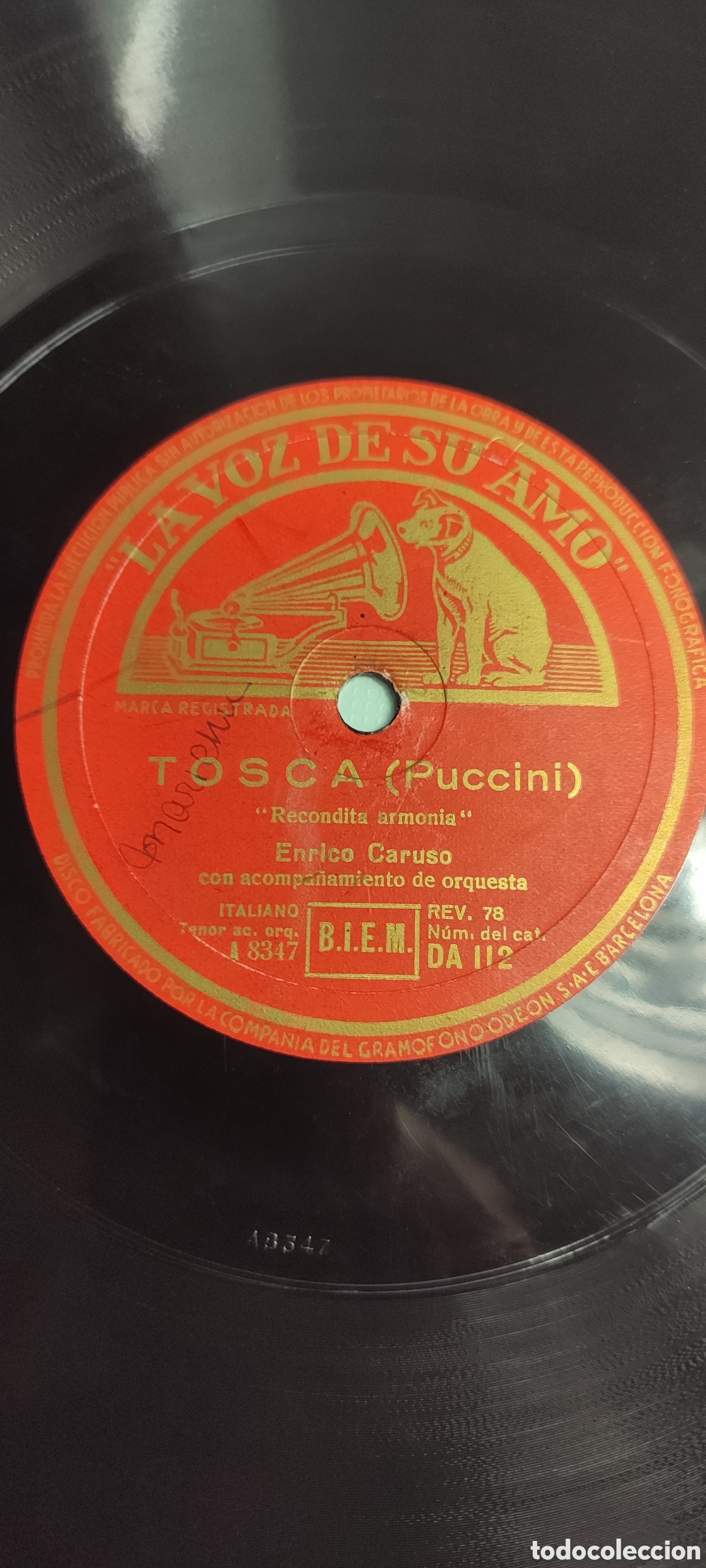 Discos de pizarra: Disco pizarra 78rpm. - Foto 1