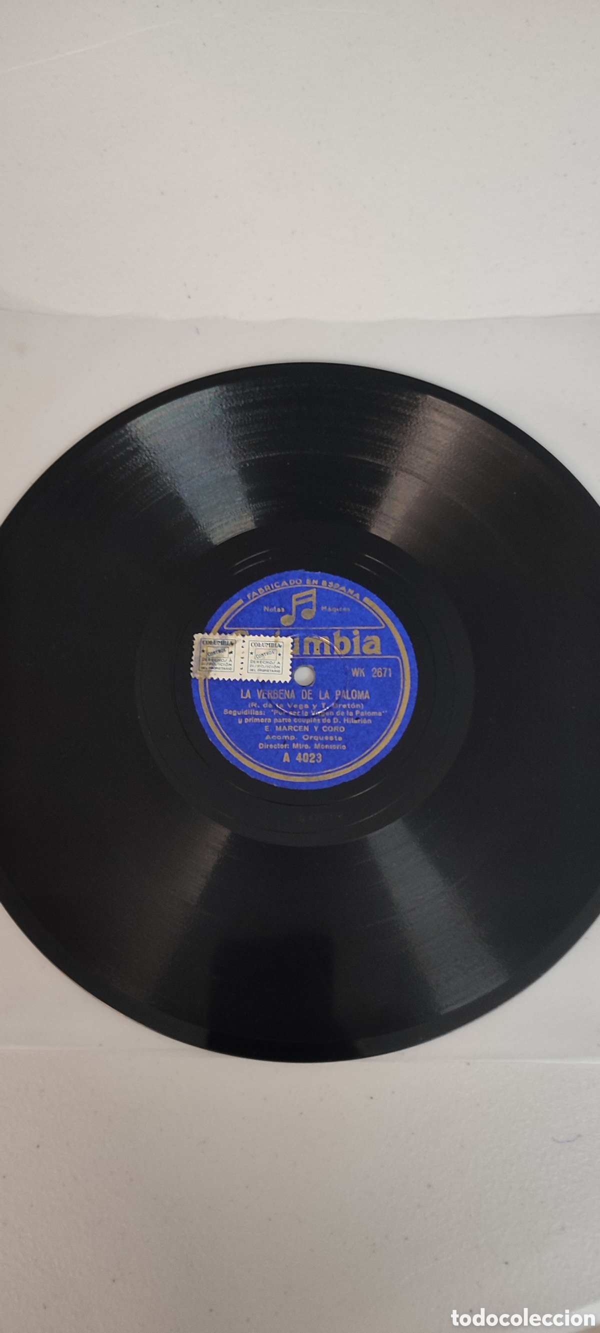 Discos de pizarra: Disco pizarra 78rpm. - Foto 2