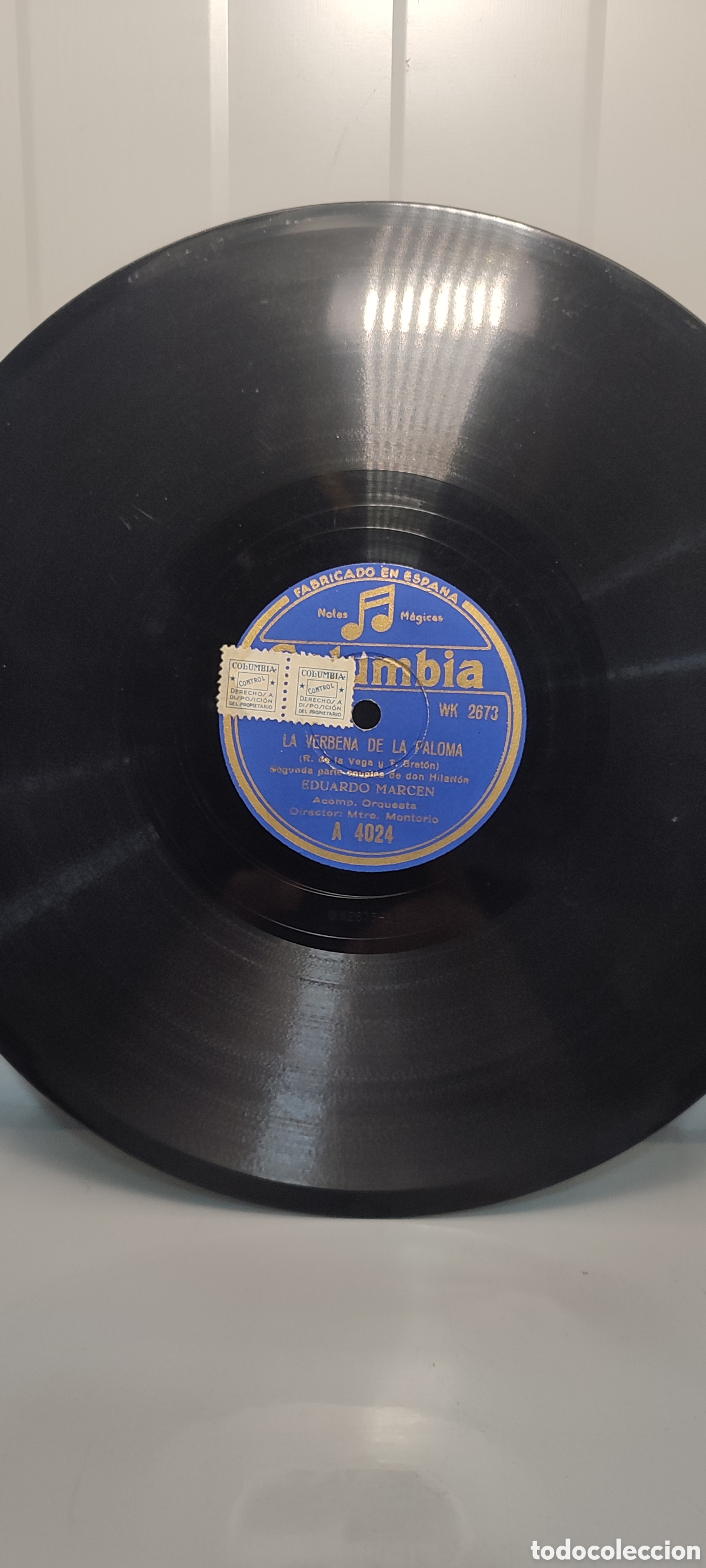 Discos de pizarra: Disco pizarra 78rpm. - Foto 2
