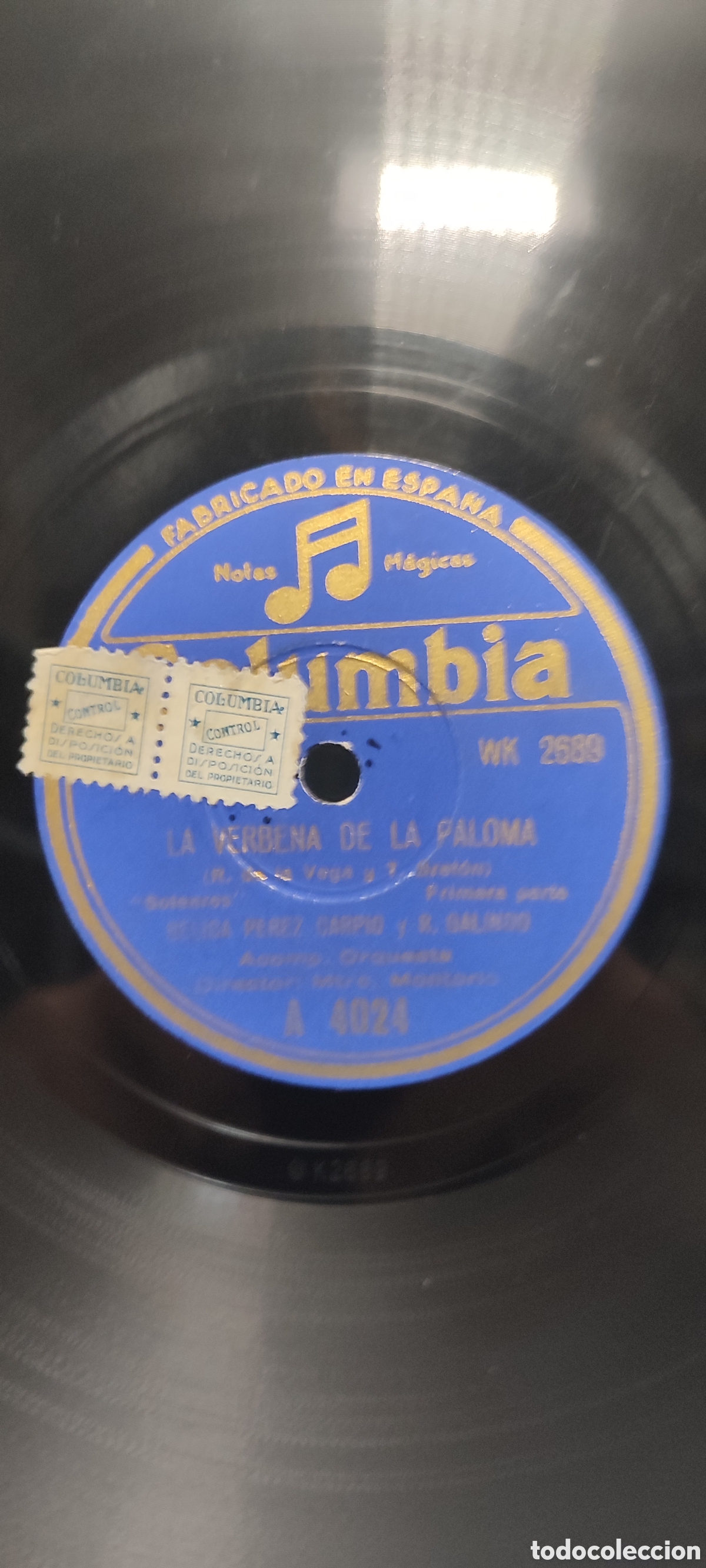 Discos de pizarra: Disco pizarra 78rpm. - Foto 3