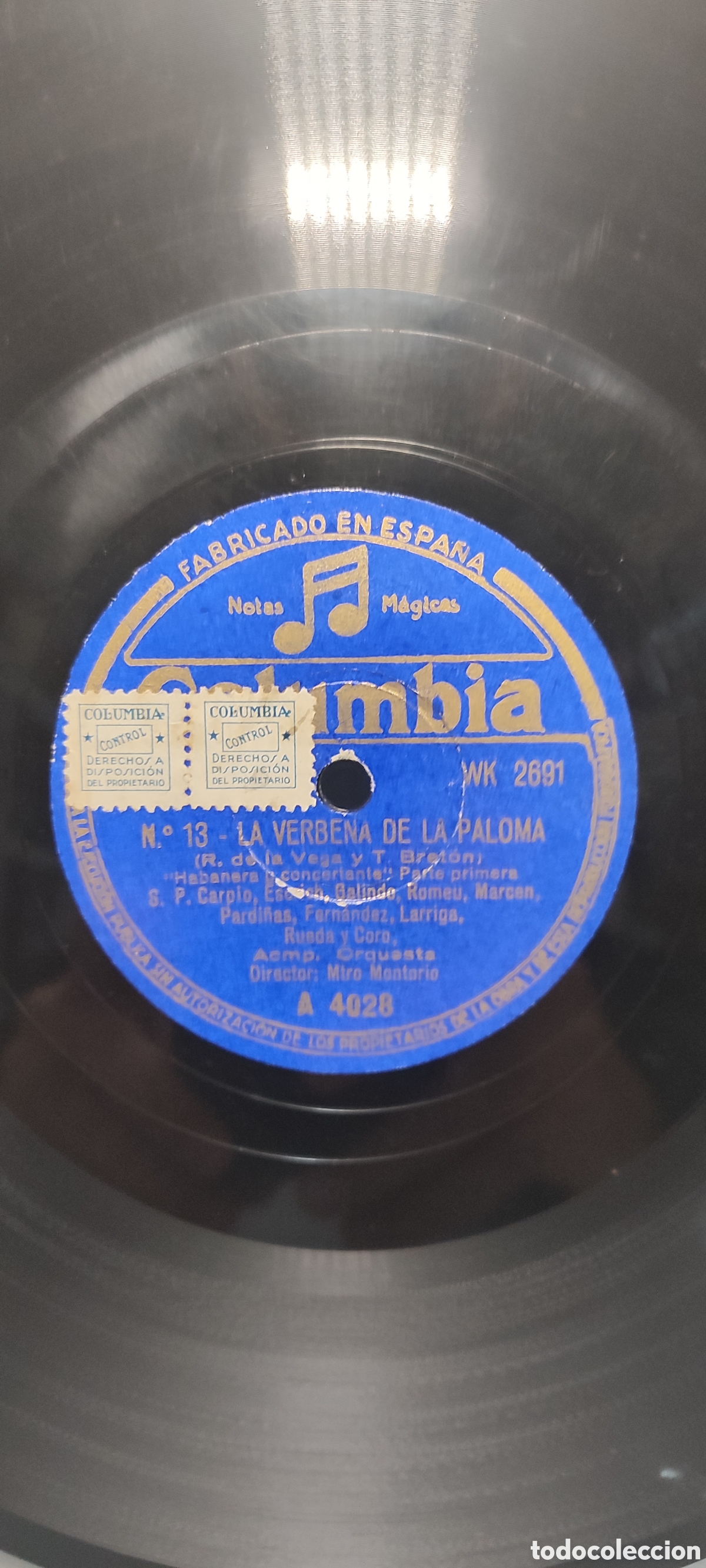 Discos de pizarra: Disco pizarra 78rpm. - Foto 2
