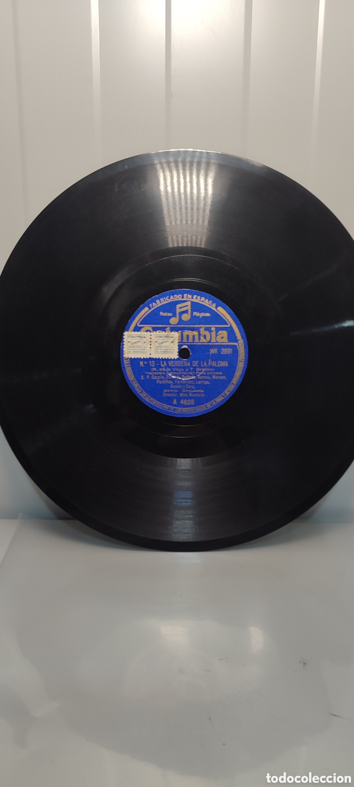 Discos de pizarra: Disco pizarra 78rpm. - Foto 1