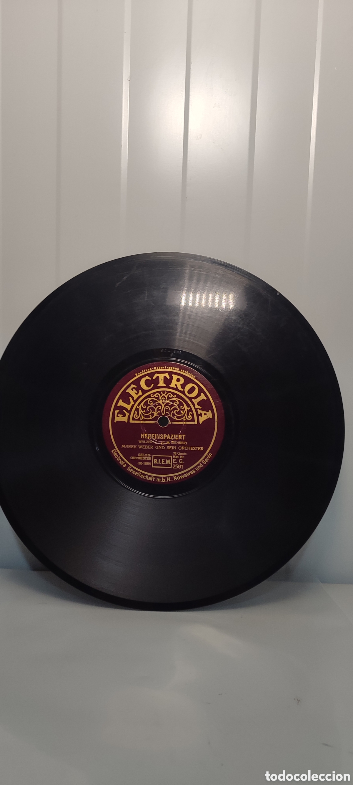 Discos de pizarra: Disco pizarra 78rpm. - Foto 2