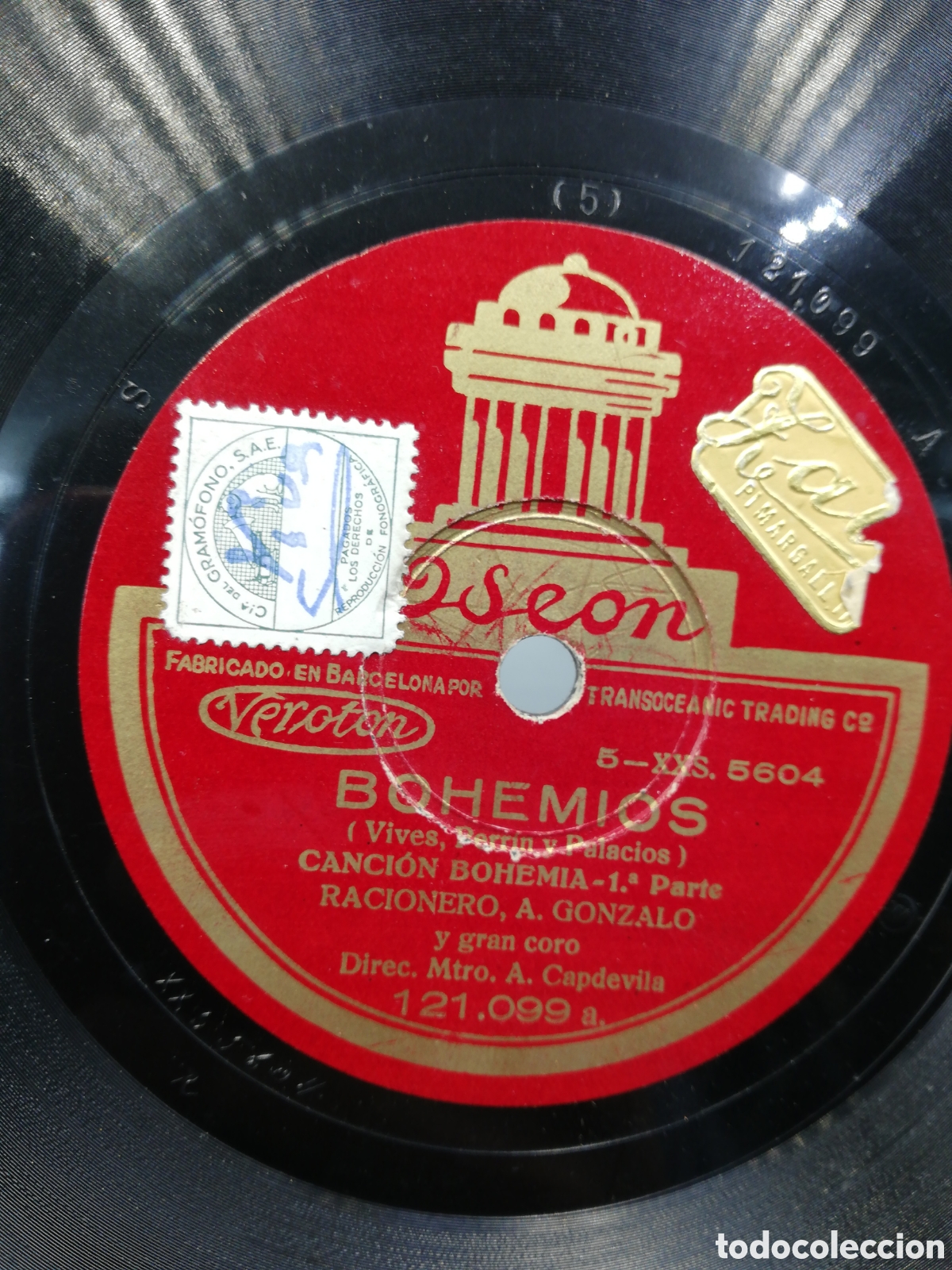 Discos de pizarra: Album Odeon Bohemios. Seis discos de pizarra. - Foto 3