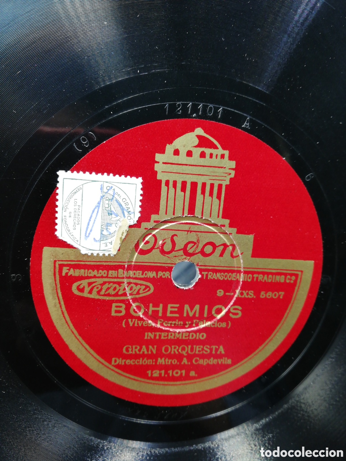 Discos de pizarra: Album Odeon Bohemios. Seis discos de pizarra. - Foto 4