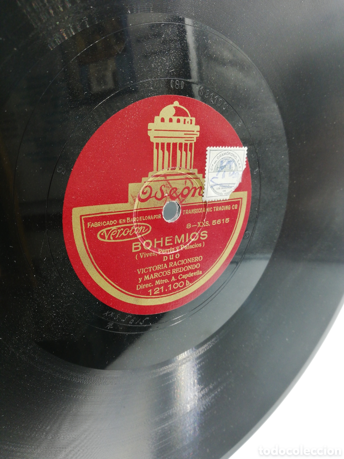 Discos de pizarra: Album Odeon Bohemios. Seis discos de pizarra. - Foto 8