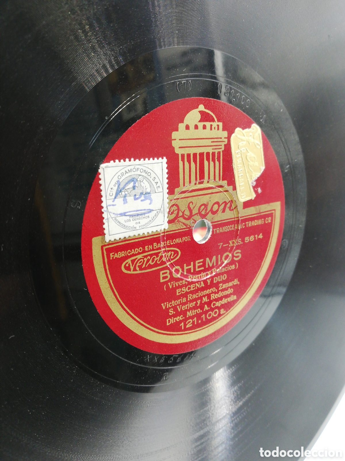 Discos de pizarra: Album Odeon Bohemios. Seis discos de pizarra. - Foto 9