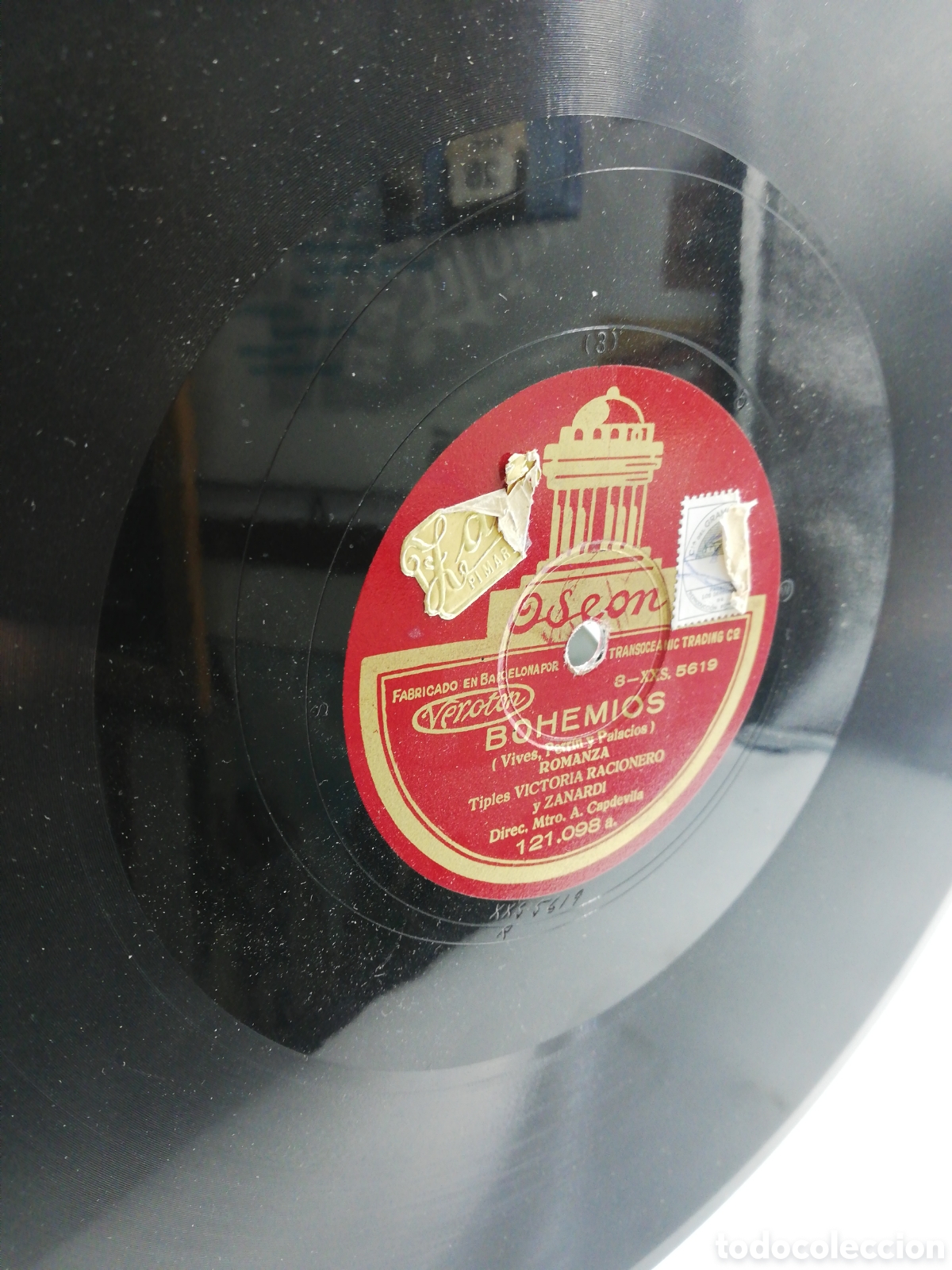 Discos de pizarra: Album Odeon Bohemios. Seis discos de pizarra. - Foto 10