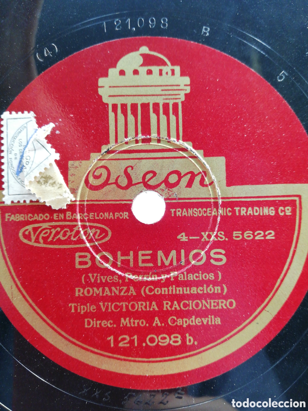 Discos de pizarra: Album Odeon Bohemios. Seis discos de pizarra. - Foto 11