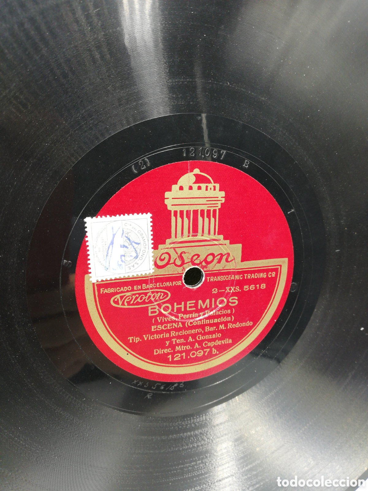 Discos de pizarra: Album Odeon Bohemios. Seis discos de pizarra. - Foto 13