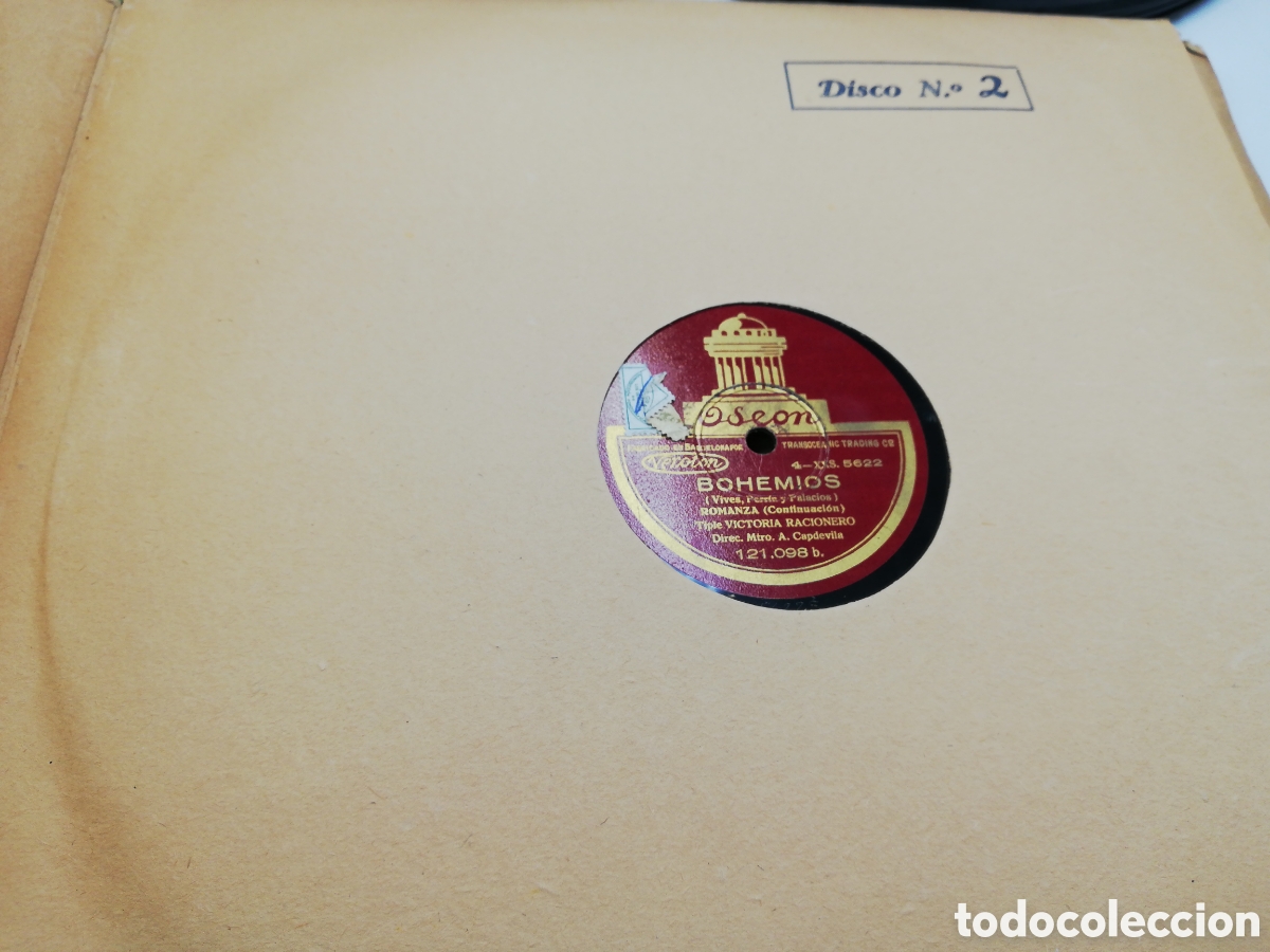 Discos de pizarra: Album Odeon Bohemios. Seis discos de pizarra. - Foto 18