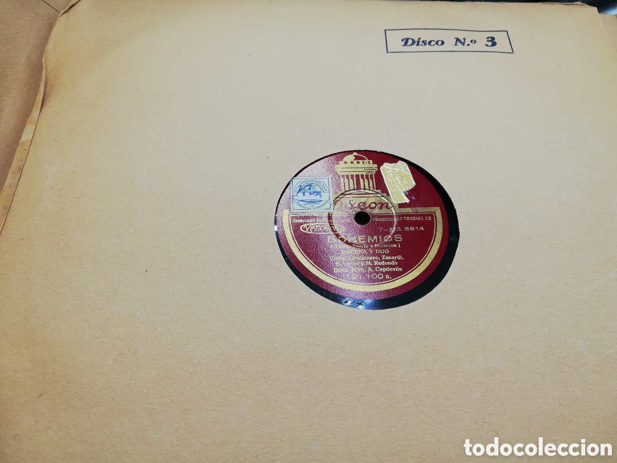 Discos de pizarra: Album Odeon Bohemios. Seis discos de pizarra. - Foto 19