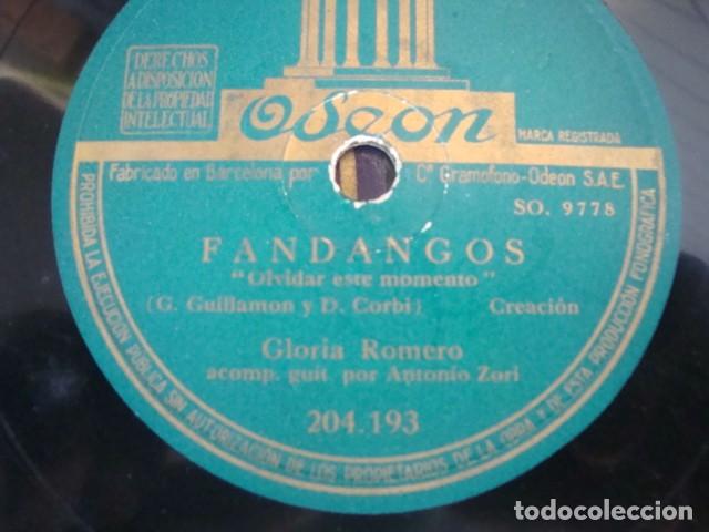 Discos de pizarra: GLORIA ROMERO FANDANGOS - Foto 3
