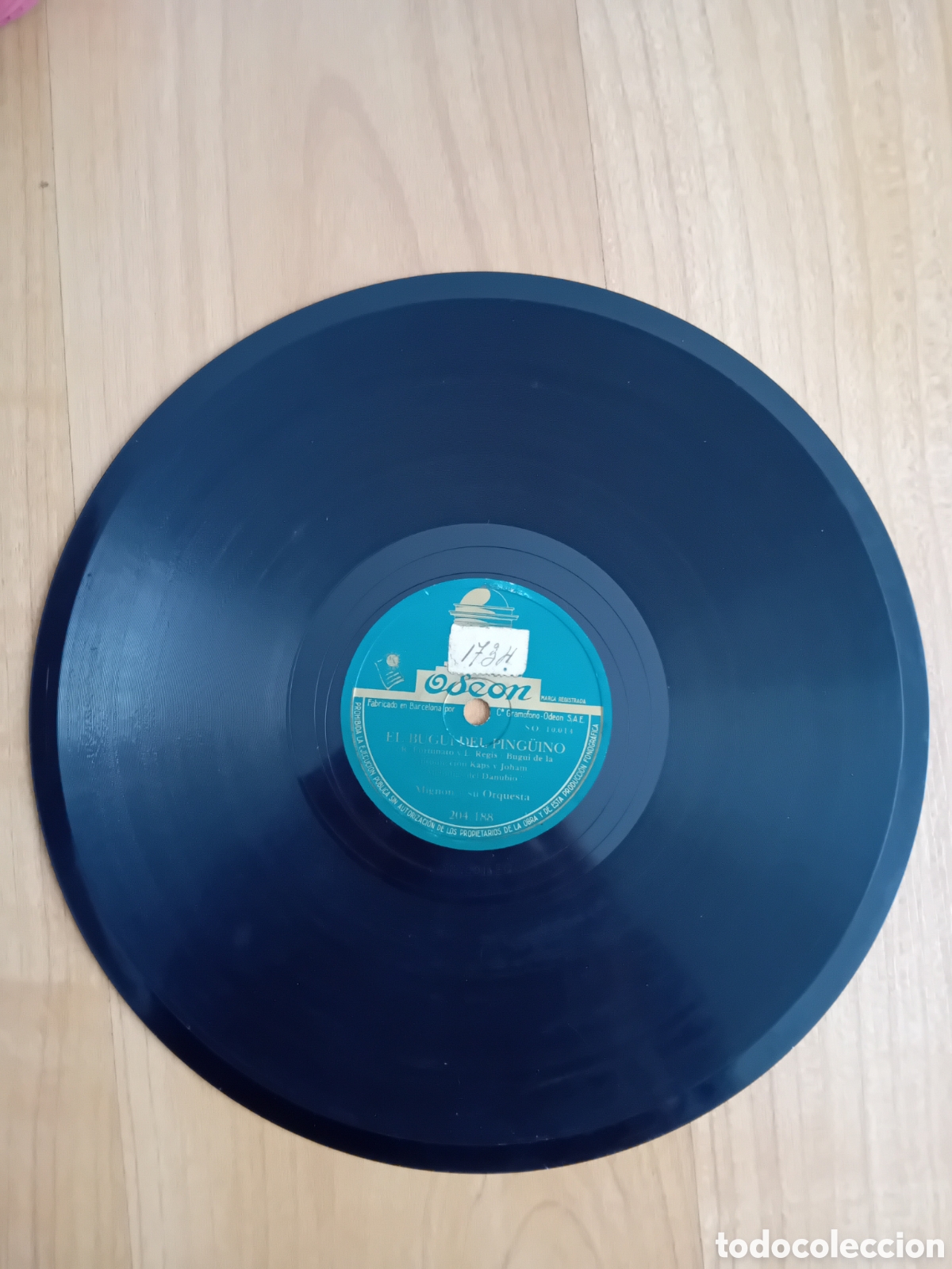 Discos de pizarra: ERES LA CANCION. EL BUGUI DEL PING&Uuml;INO. MIGNON Y SU ORQUESTA. ODEON - Foto 1