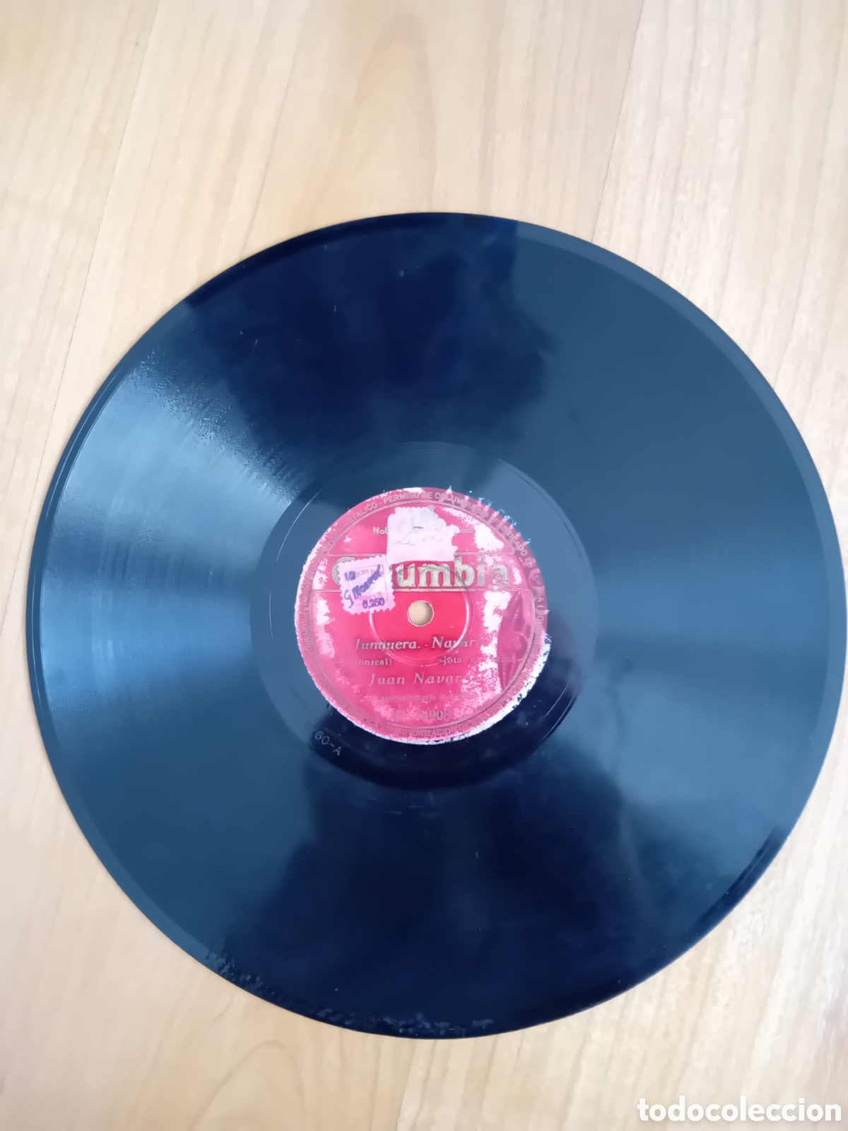 Discos de pizarra: SO&Ntilde;E. CLAVELLINA. JUNQUERA. JUAN NAVARRO. OJO, DEFECTOS - Foto 4