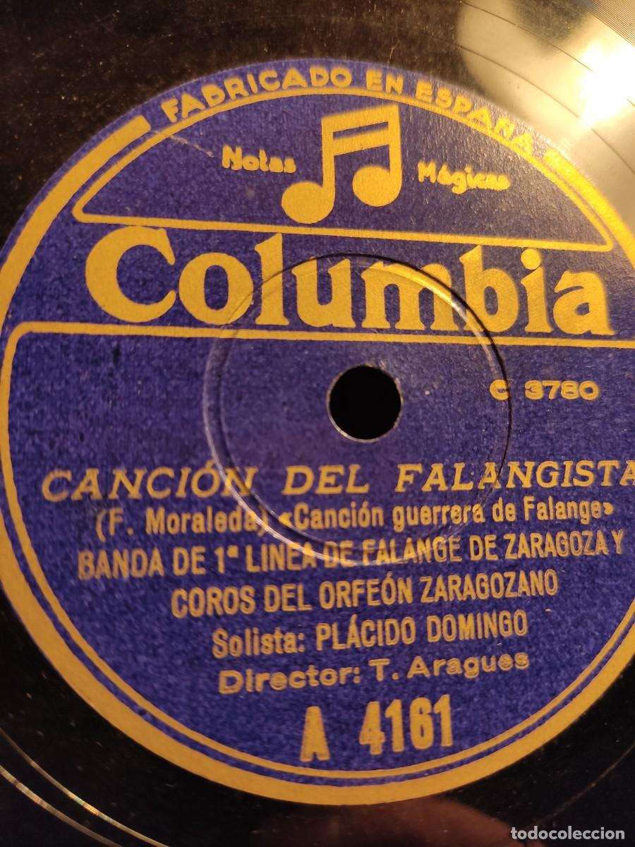 Discos de pizarra: CANCION DEL FALANGISTA ,( MILITAR DIFICIL) - Foto 2