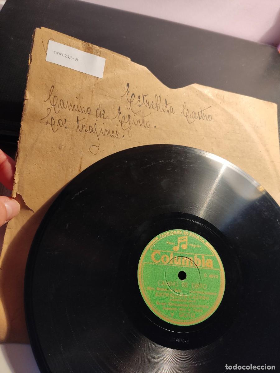 Discos de pizarra: ESTRELLITA CASTRO( LOS TRIJANES Y CAMINO DE EJIRTO) - Foto 2