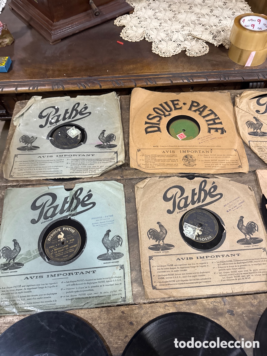 Discos de pizarra: Gran lote de discos de pizarra - Foto 1