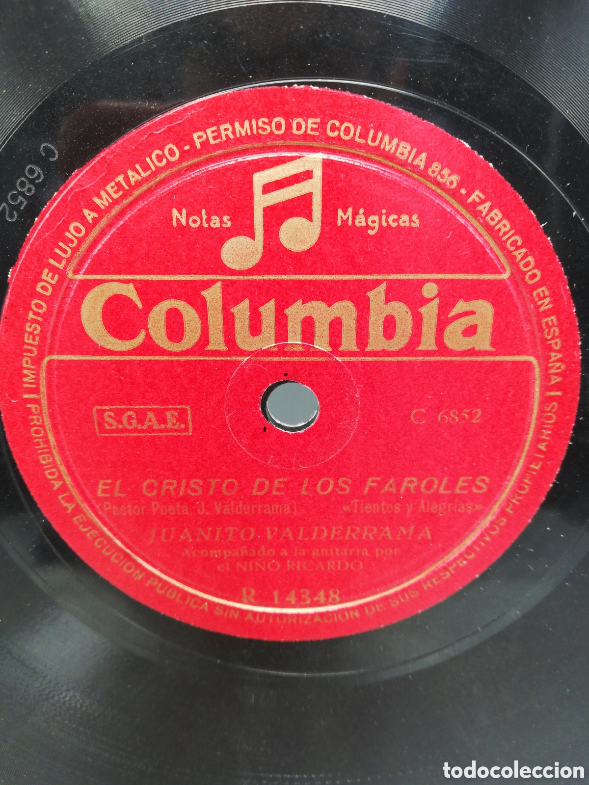 Discos de pizarra: Disco Pizarra El Cristo de la Ribera de Gra&ntilde;ena. - Foto 3