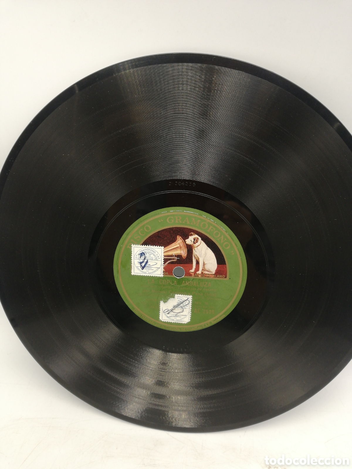 Discos de pizarra: Disco de Pizarra. La Copla Andaluza. Manuel Centeno y Pena. (hijo). - Foto 4