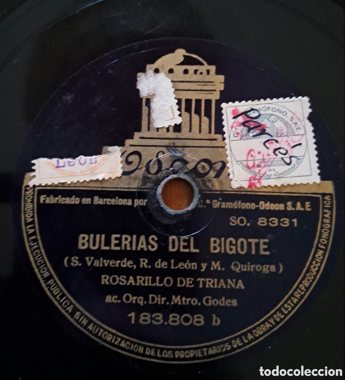 Discos de pizarra: Rosarillo de Triana disco pizarra - Foto 1