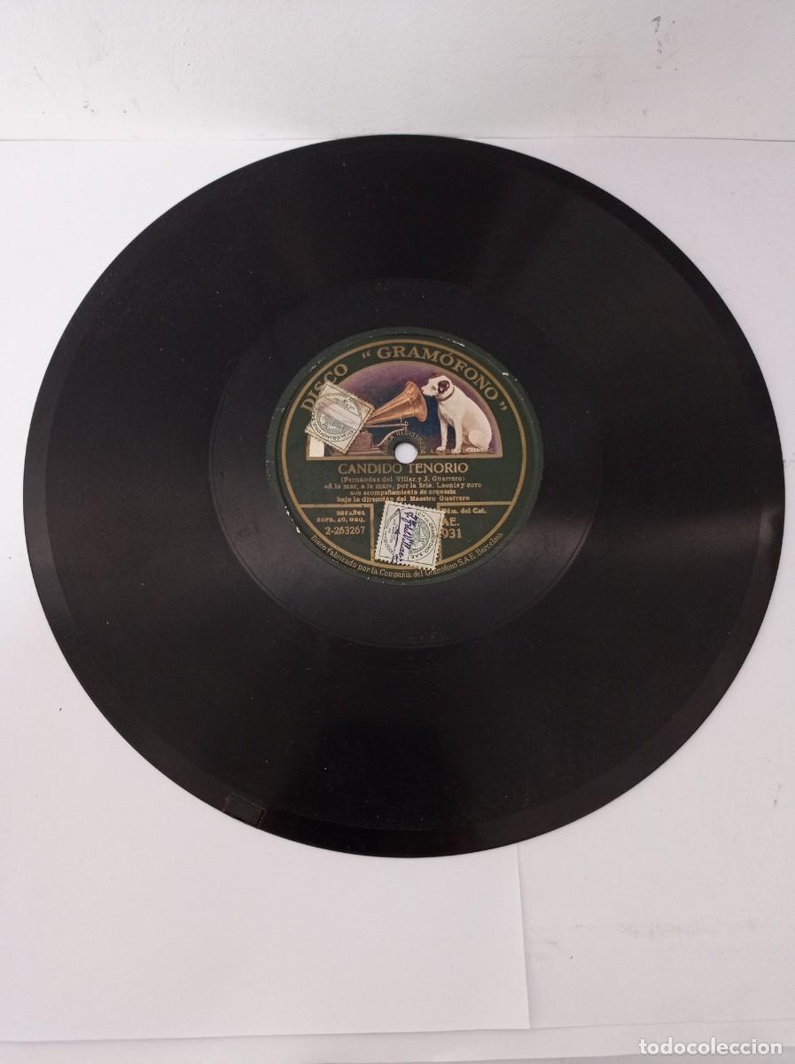 Discos de pizarra: C&aacute;ndido Tenorio - El paso del camello / A la mar, A la mar. - Foto 3
