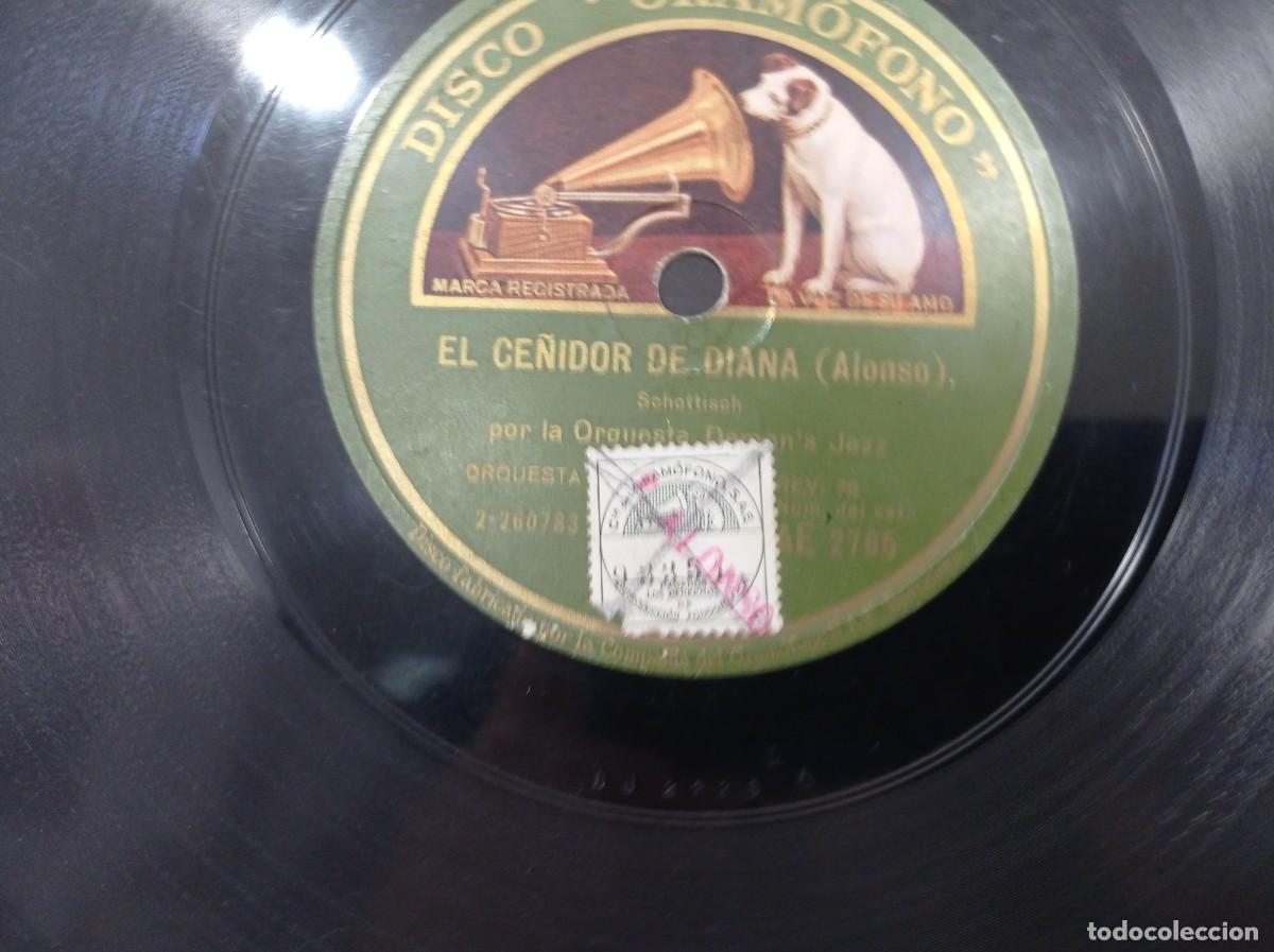 Discos de pizarra: 2 discos el ce&ntilde;idor de diana - Demon Jazz, E. Galindo y Orquesta Ode&oacute;n. - Foto 3