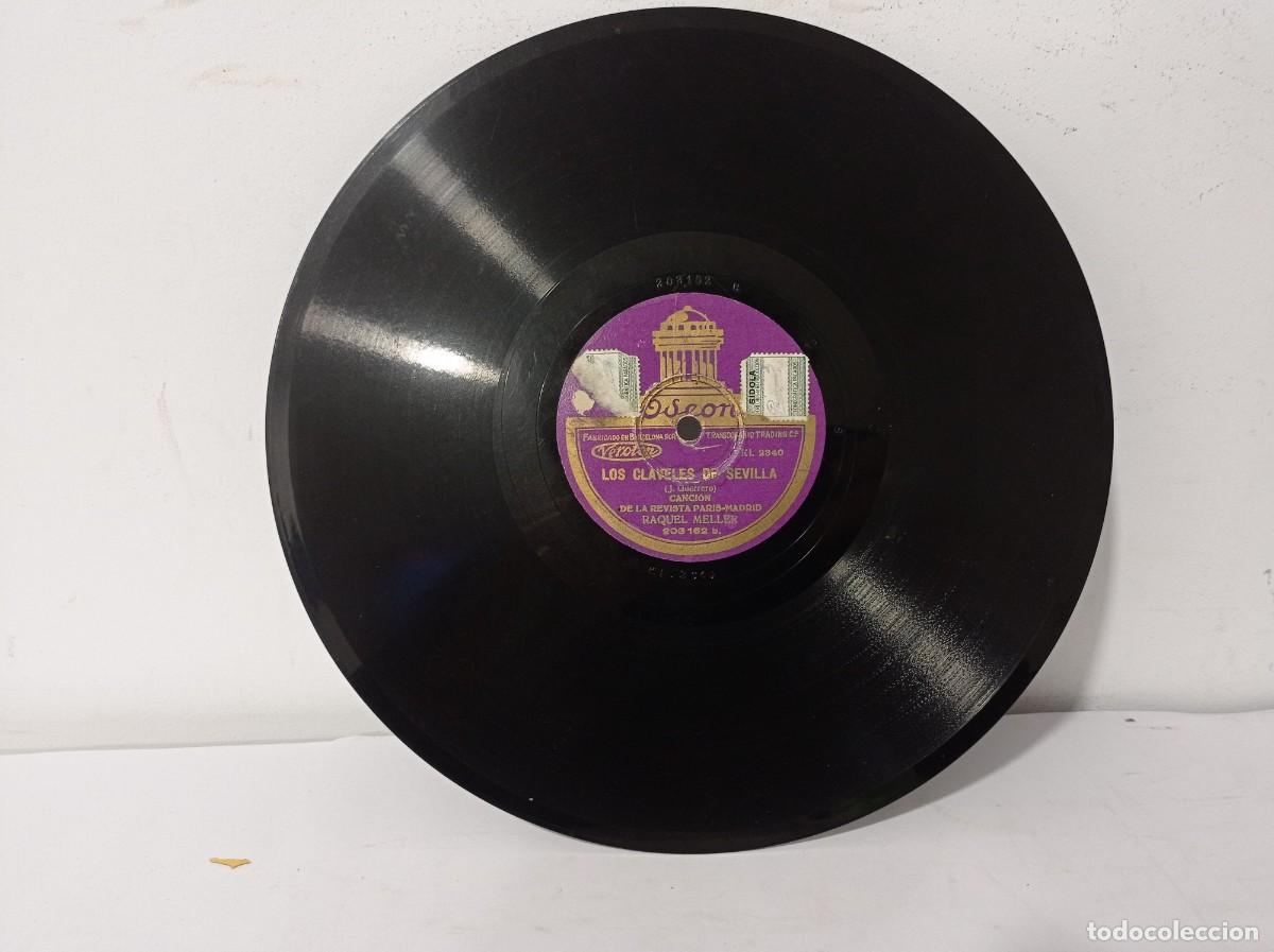 Discos de pizarra: Raquel Meller - Soy de Madrid / Los claveles de Sevilla - Foto 1