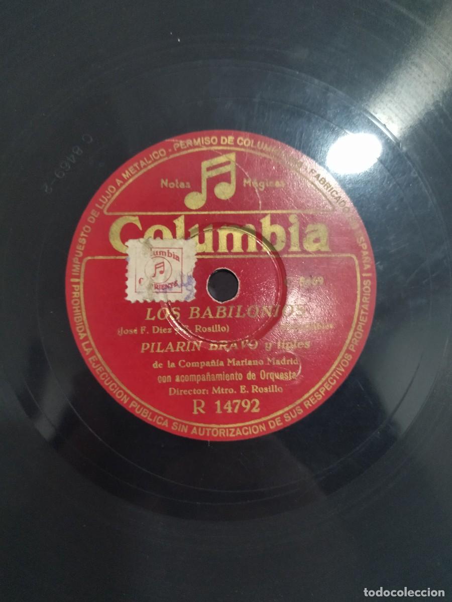 Discos de pizarra: Los Babilonios Con Pilarin Bravo, Tom&aacute;s Zori y Codeso - Foto 3