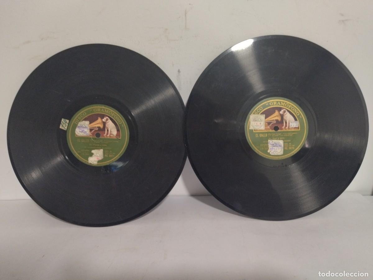 Discos de pizarra: 2 Discos El Gallo Blanca Pozas y Sr. Bori - Foto 1