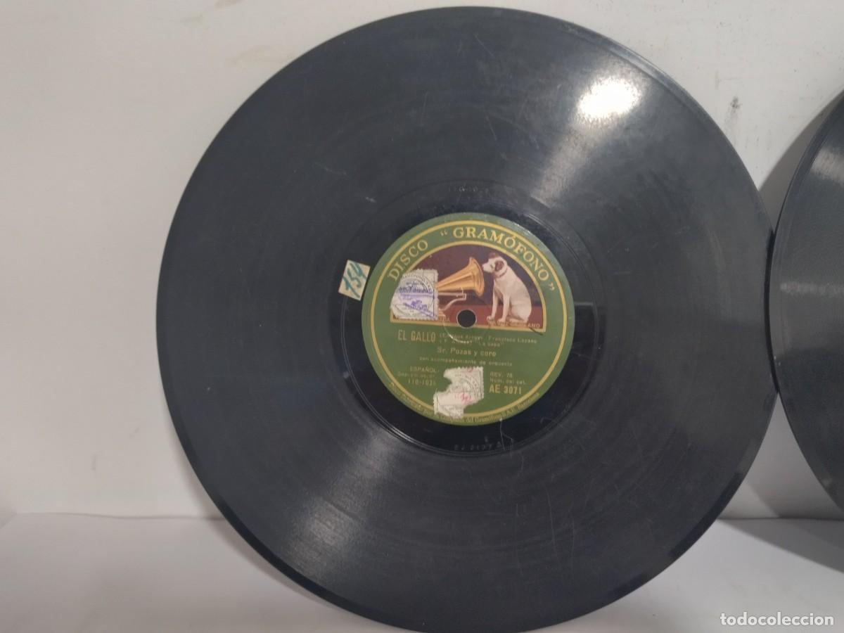 Discos de pizarra: 2 Discos El Gallo Blanca Pozas y Sr. Bori - Foto 2
