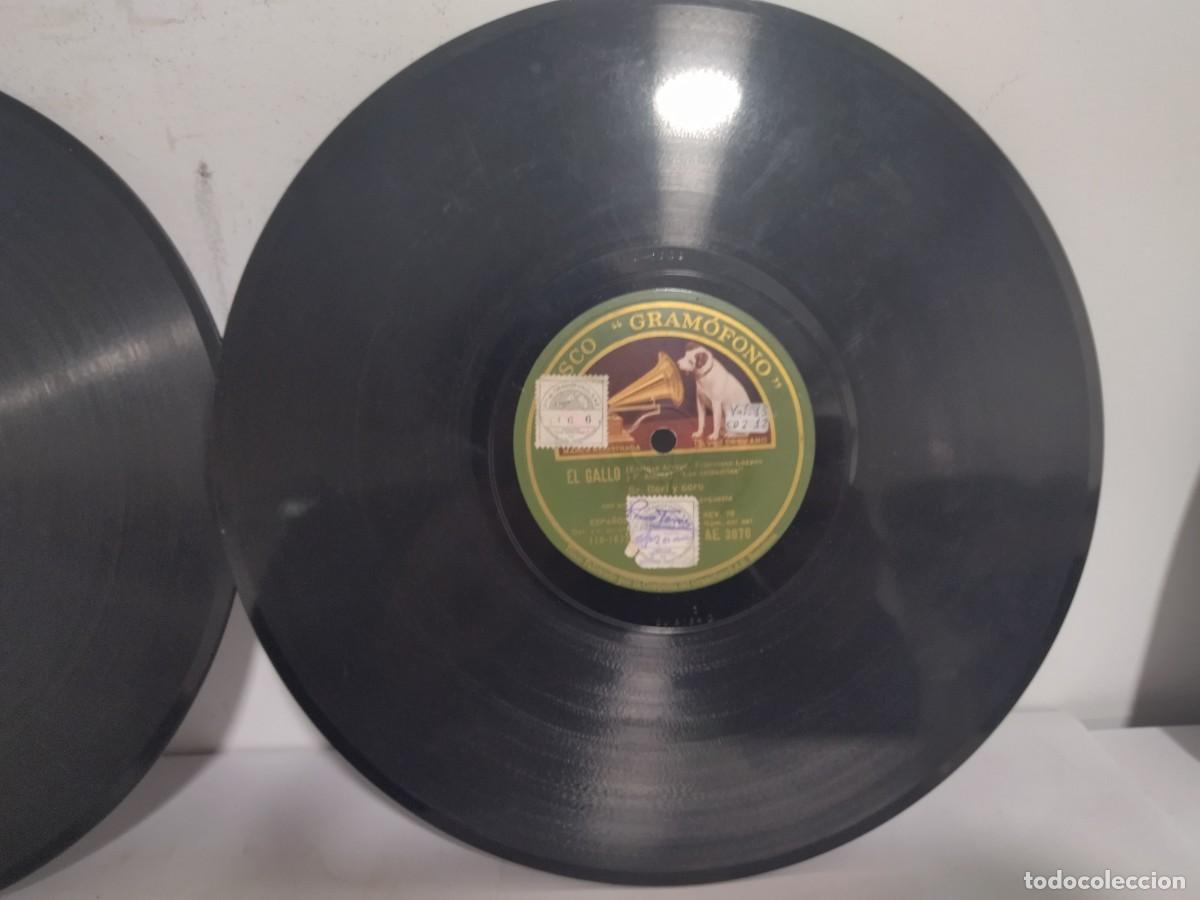 Discos de pizarra: 2 Discos El Gallo Blanca Pozas y Sr. Bori - Foto 3