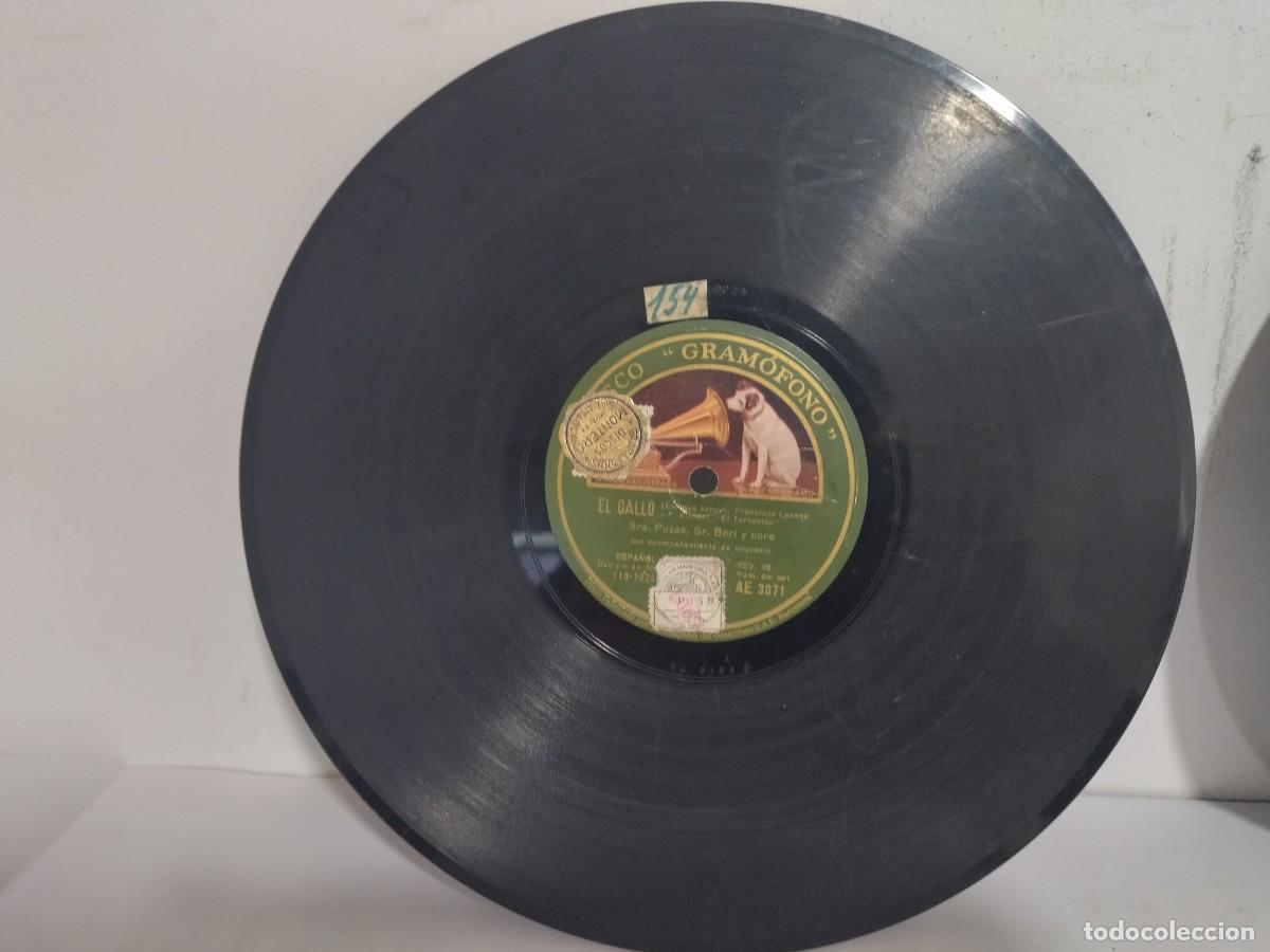 Discos de pizarra: 2 Discos El Gallo Blanca Pozas y Sr. Bori - Foto 4