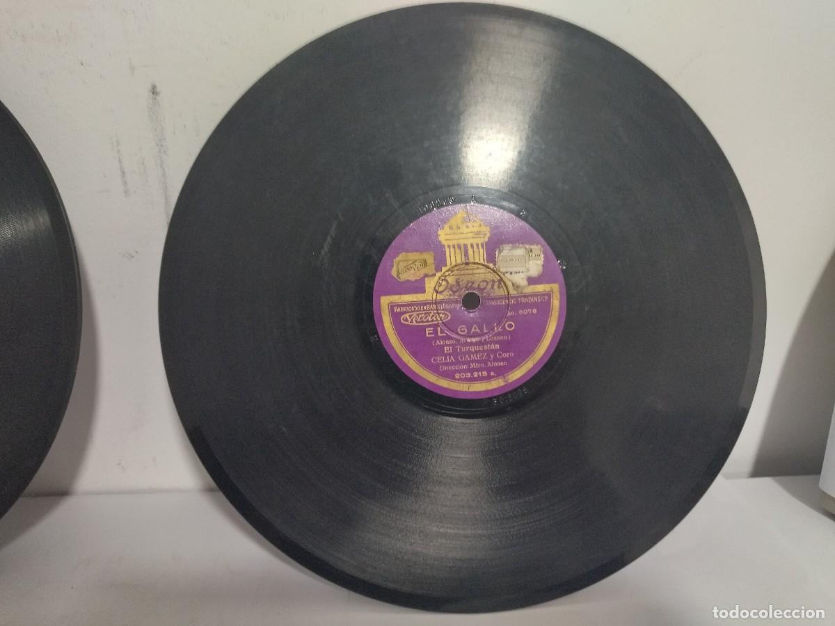Discos de pizarra: El gallo Celia G&aacute;mez El Tuquestan y Java - Foto 1