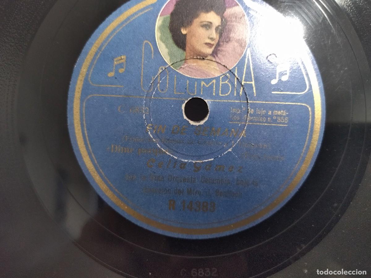 Discos de pizarra: 2 Discos Obra Fin de semana De Celia Gam&eacute;z - Foto 2