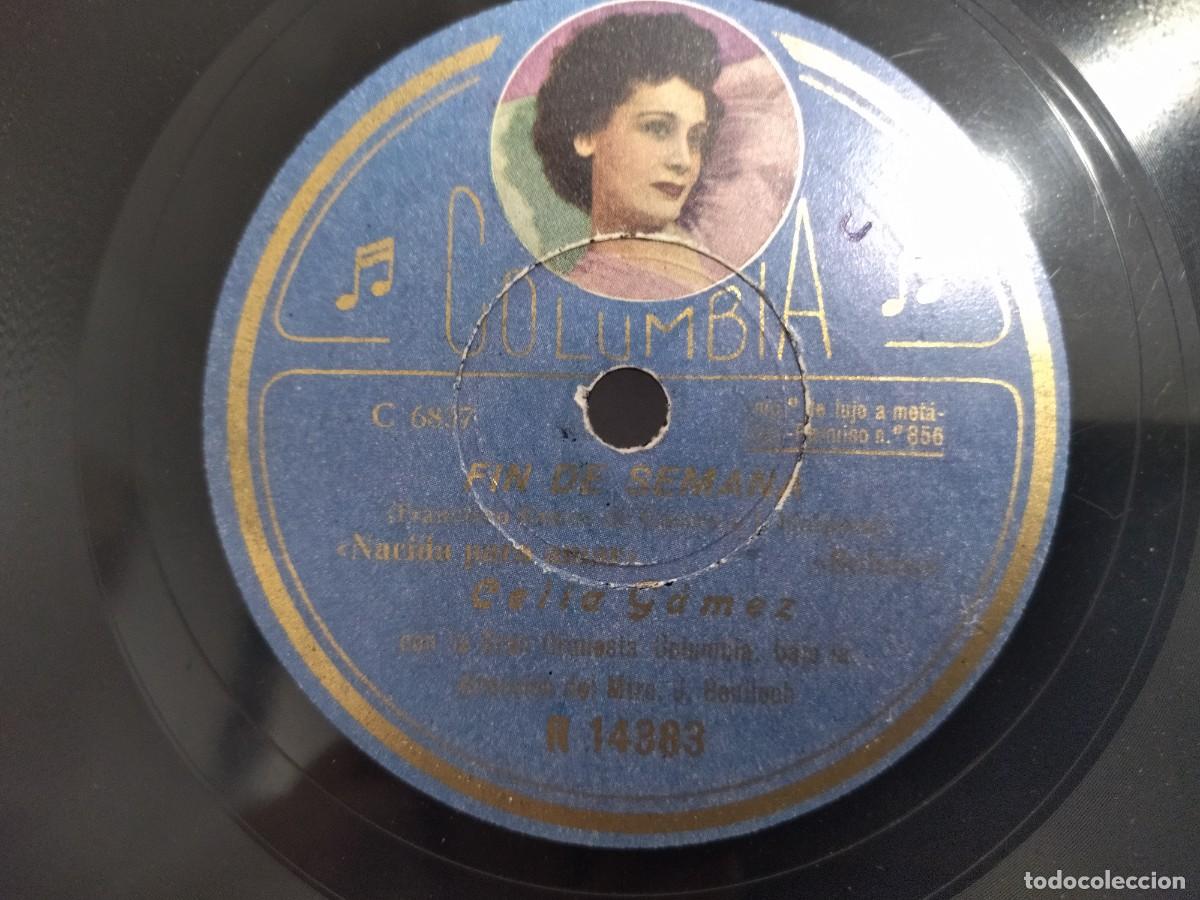 Discos de pizarra: 2 Discos Obra Fin de semana De Celia Gam&eacute;z - Foto 3