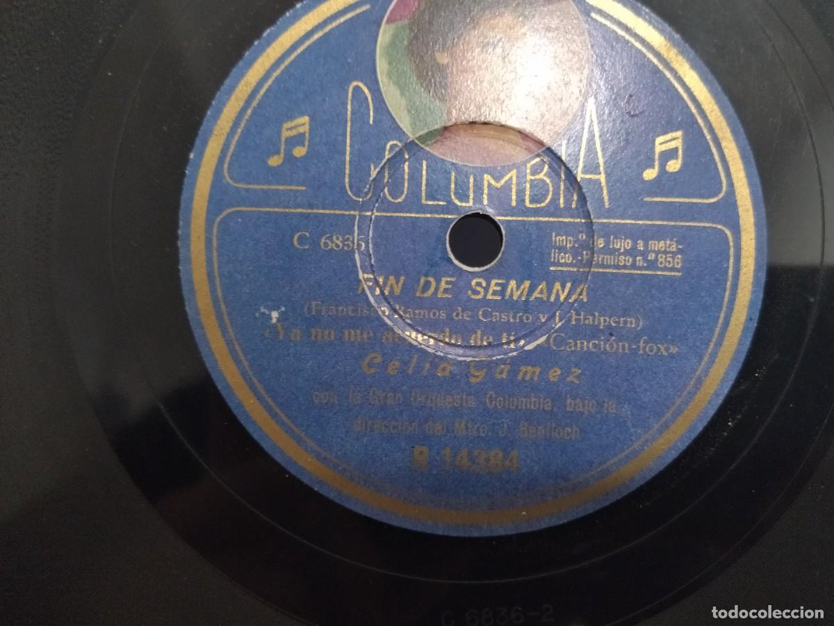Discos de pizarra: 2 Discos Obra Fin de semana De Celia Gam&eacute;z - Foto 5