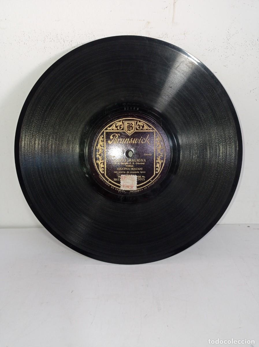Discos de pizarra: AZUCENA MAIZANI - DANZA MALIGNA - SE VA LA VIDA - Foto 1