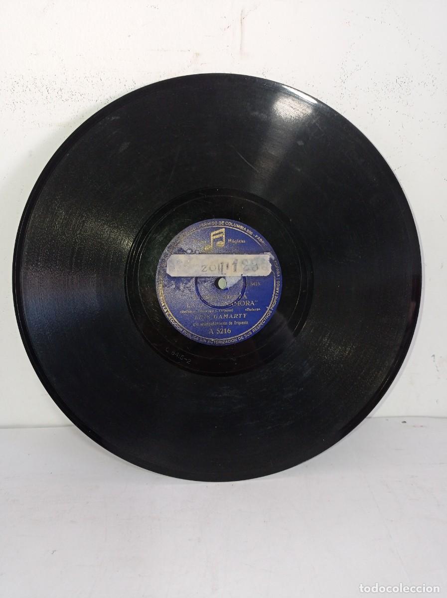 Discos de pizarra: LUIS GAMARTY - LA LUNA ENAMORA / PRECIOSA - Foto 1