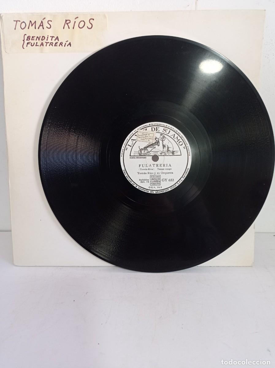 Discos de pizarra: TOMAS RIOS - BENDITA / FULATRERIA - Foto 2
