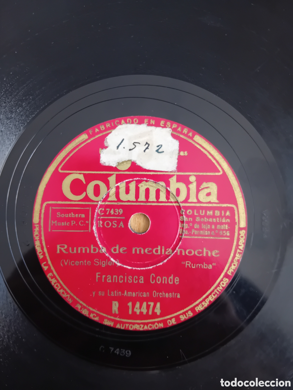 Discos de pizarra: FRANCISCA CONDE. UPA UPA. RUMBA DE MEDIANOCHE - Foto 2