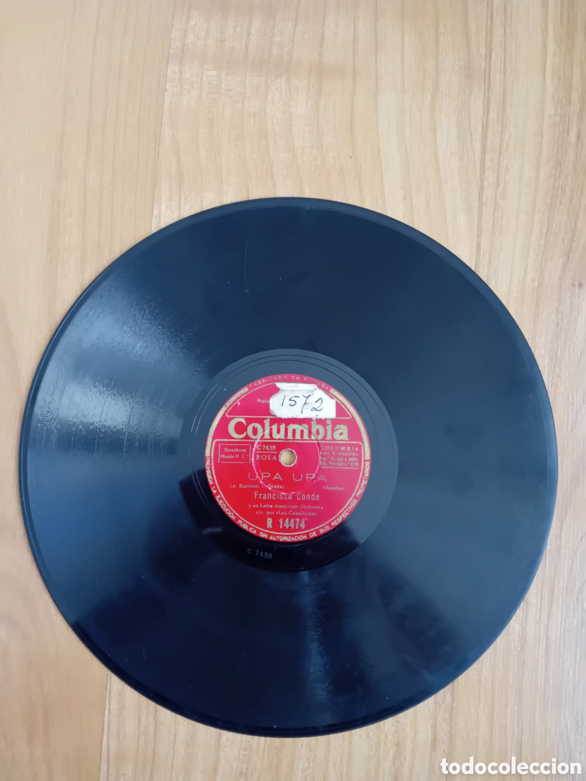 Discos de pizarra: FRANCISCA CONDE. UPA UPA. RUMBA DE MEDIANOCHE - Foto 3