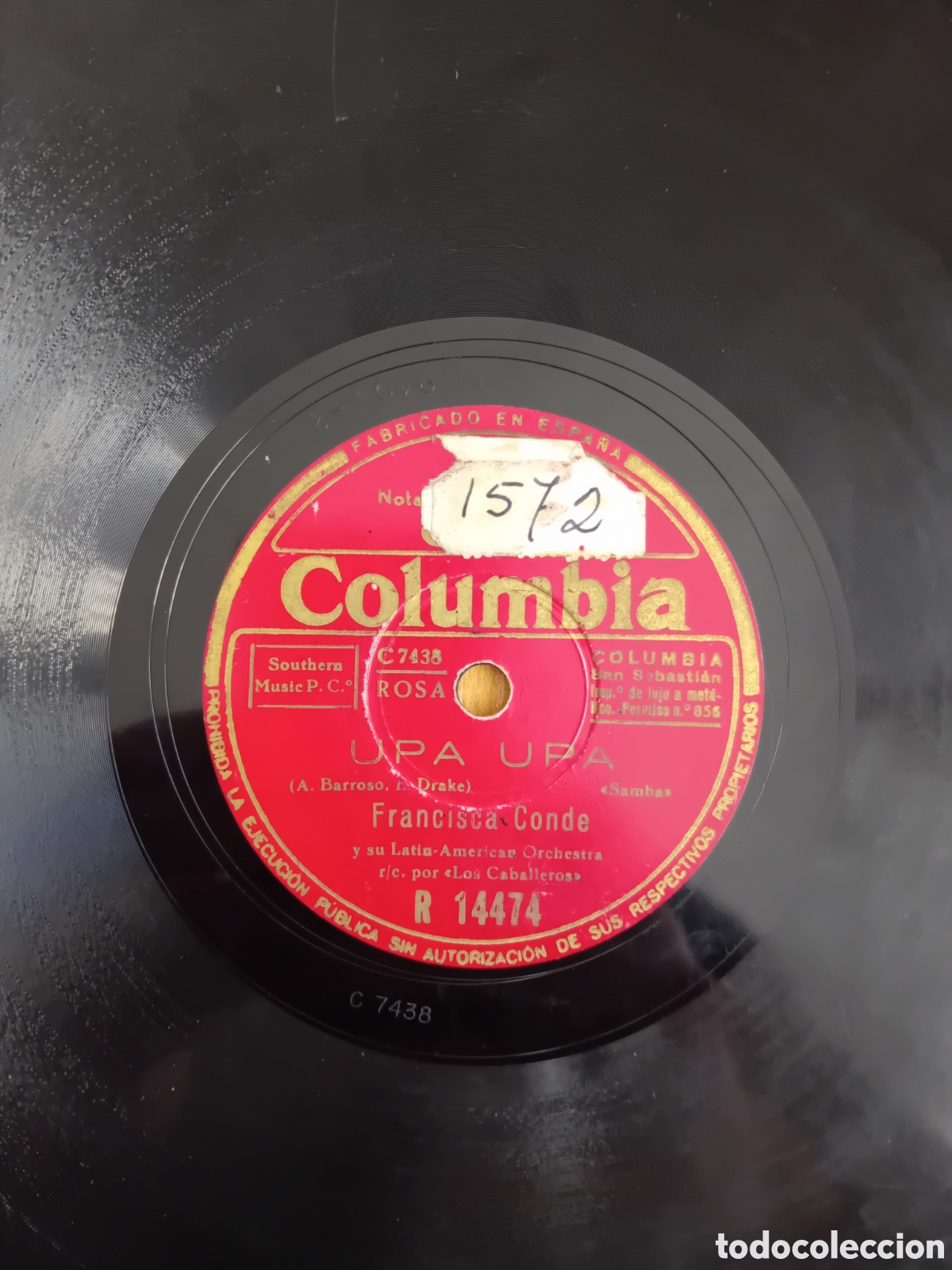 Discos de pizarra: FRANCISCA CONDE. UPA UPA. RUMBA DE MEDIANOCHE - Foto 4