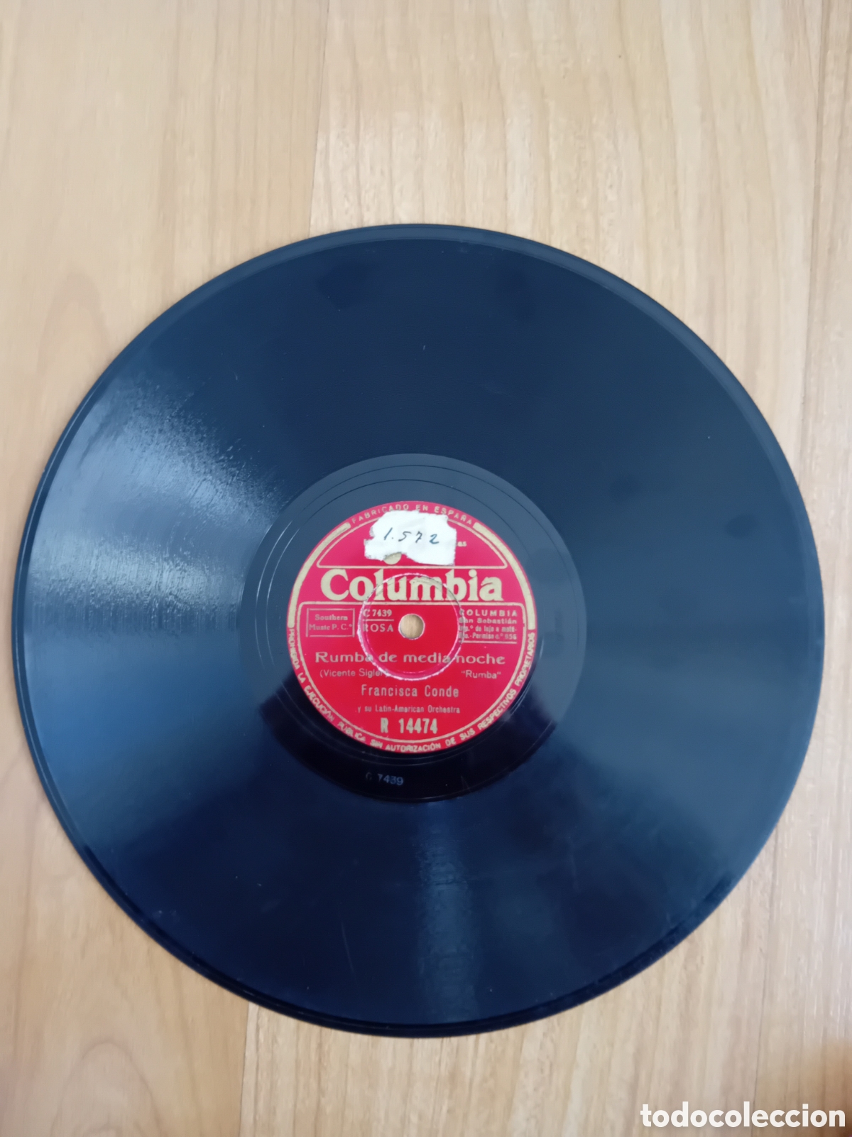 Discos de pizarra: FRANCISCA CONDE. UPA UPA. RUMBA DE MEDIANOCHE - Foto 1